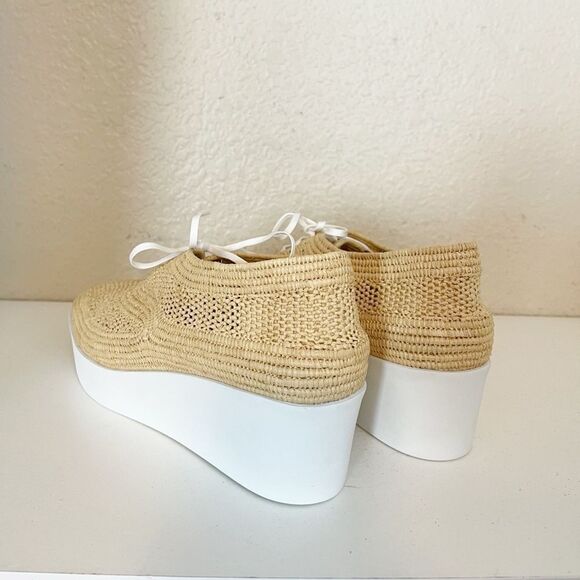 Robert Clergerie Lisa Raffia Platform Derby’s Oxfords 41. New in box. - Picture 9 of 13